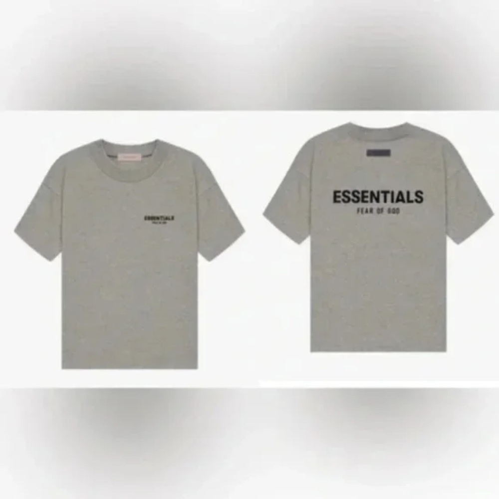 Essentials Fear of God dark Oatmeal Gray oversized T- Shirt men's size XL